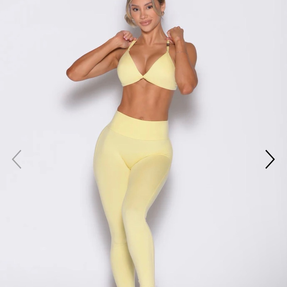 Bombshell Sportswear Bunny Leggings, Soft Yellow, XS Sold Out Online, NWT